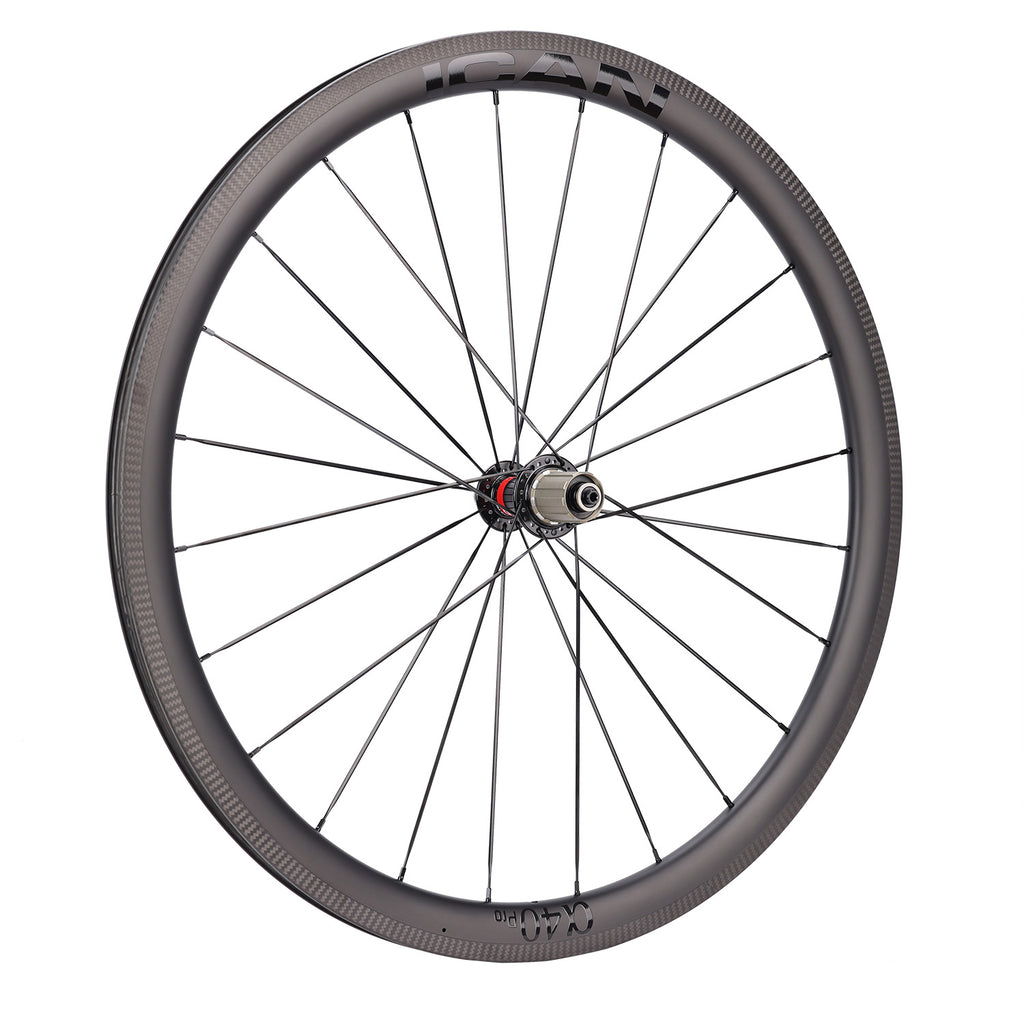 ICAN Alpha 40 pro rim brake wheels CN spokes TRIAERO